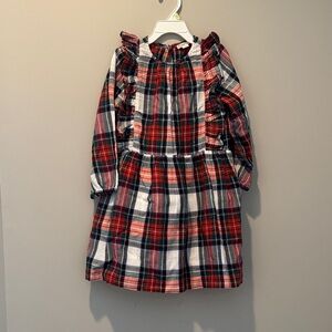 Plaid Girls Long Sleeve Dress